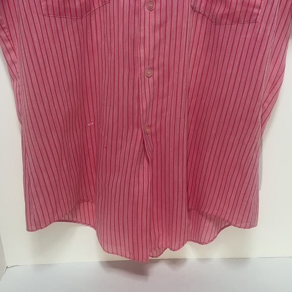 Vintage circa- 50's/60's Heritage House Casual Red Stripped Button Down Shirt! - Picture 7 of 11